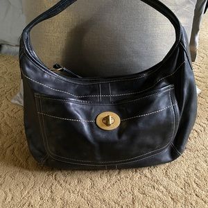Coach leather hobo bag